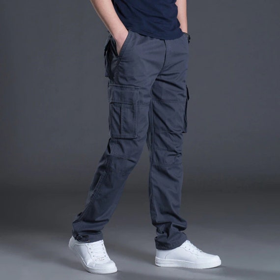 Buy Mens Spanish Grey Stretch Cargo Pants Online In India