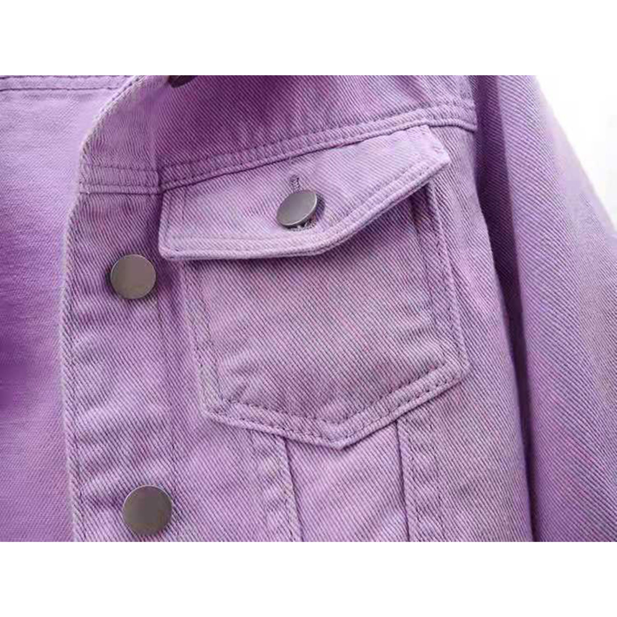 Women's Pink Denim Jacket Denim Jacket Spring Autumn Denim Etsy