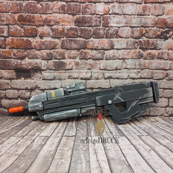 Pistola de fusil MA37 | adecuado para Halo Reach Cosplay | impresión 3D | Réplica Réplica | Accesorio de arte de ventilador | aproximadamente 80 cm de altura