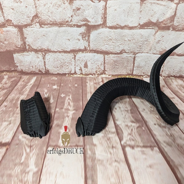 Karlach Cosplay - Hörner | passend für Baldurs Gate 3 Cosplay | 3D Druck | Replikat Replica | Fan-Art Prop