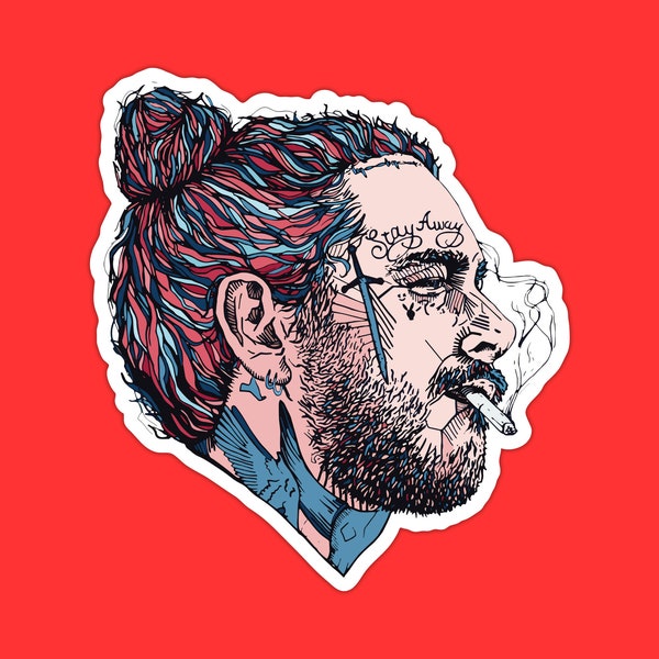 Post Malone Sticker - Etsy