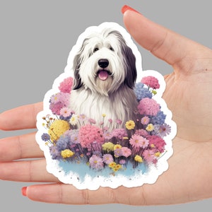 Livin' The Sheepdog Life - Toby Old English Sheepdog dog Decal / Sticker