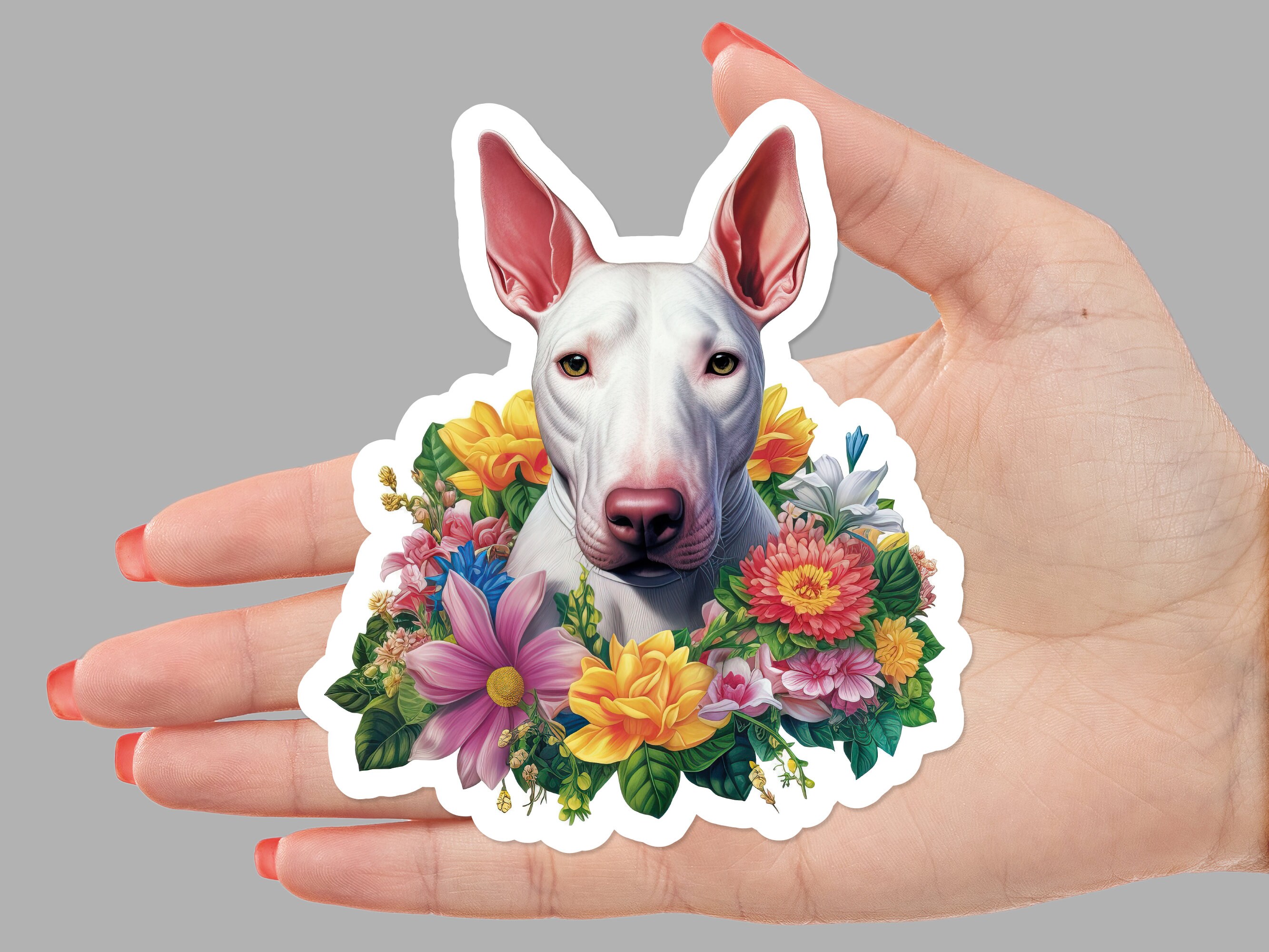 BULL TERRIER Vinyl Sticker - English Bully Dog Puppy Gladiator - Die Cut  Decal - Minglewood Trading