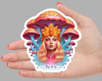 Fantasy Mushroom Sticker
