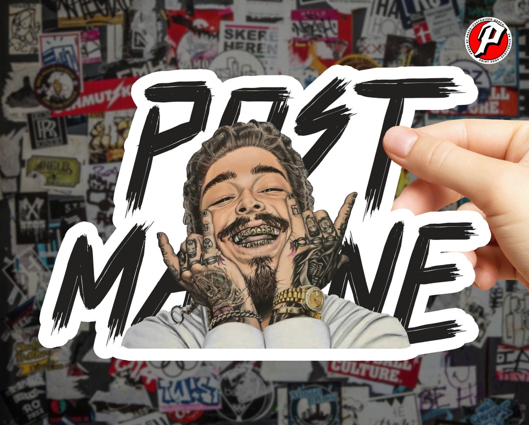 Premium Post Malone Sticker Post Malone Decal Etsy