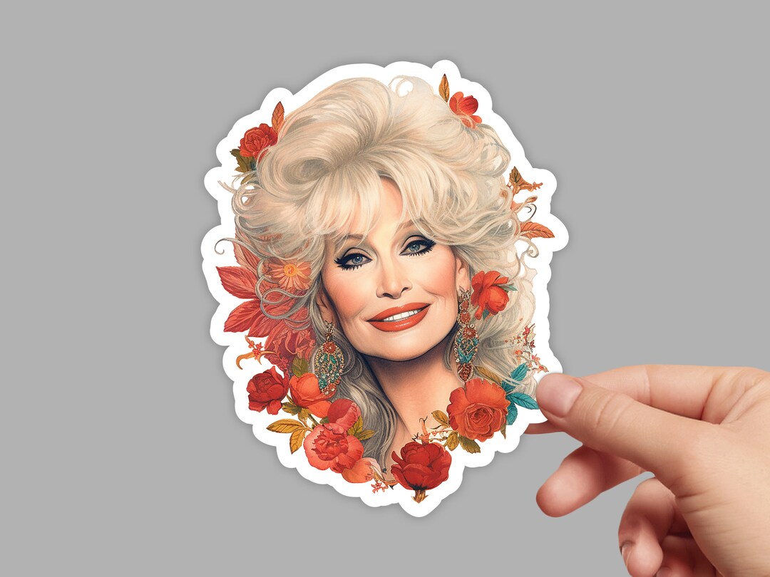 Dolly Parton Sticker Dolly Parton Decal Premium Vinyl Etsy