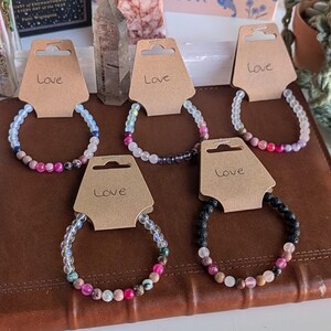 Love Crystal Bracelet, Love Bracelet, Jewelry for Love, Bracelets for Love, Crystals for Love, Love Crystal Jewelry - 6mm