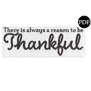 Always Thankful Cross Stitch Pattern - Stitchery Barn - 2024 Collection - PDF Pattern