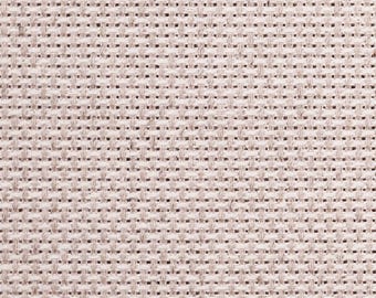 May include: Close-up of a beige woven fabric with a fine, even weave. The fabric has a slightly rough texture.