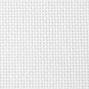 May include: White fabric with a fine, woven texture. The fabric has a smooth, even surface and a slightly textured appearance.