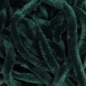 Chenille Trim, Spruce Chenille Trim, 4 Yards, Cross Stitch Finishing Trim, Hand-Cut Chenille Trim, Edging Trim, Needlepoint Finishing Trim