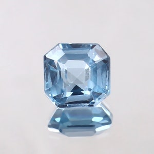 AAA Flawless Sky Blue Aquamarine Loose Asscher Cut Gemstone Excellente qualité, beau bijou de mode et produit de fabrication de bagues 2,50 ct