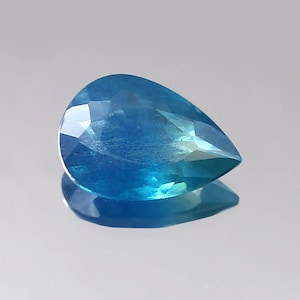 Teal Sapphire Gemstone: 3.60 Ct Ceylon Pear Cut, Blue Green Sapphire