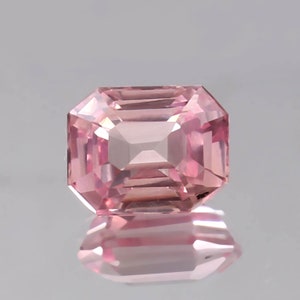 AAA Pink Madagascar Morganite: Radiant Cut Loose Gemstone, 5.90 Ct