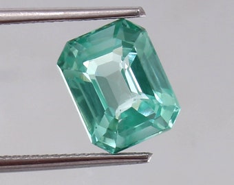 AAA Green Paraiba Tourmaline Radiant Cut Gemstone - 5 Ct