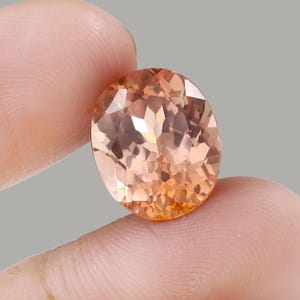 12.85 CT Bi-Color Padparadscha Sapphire: Oval Ceylon Gemstone
