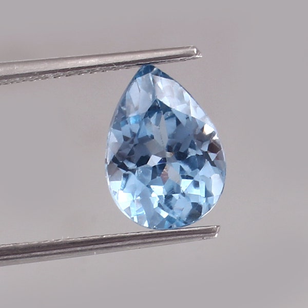 AAA 8x11 MM Impeccable Ceylan Bleu Spinelle Lâche Forme De Poire Pierre Précieuse Coupe, Anneau De Spinelle De Qualité Fine Et Haute Joaillerie Fabrication De Pierres Précieuses Coupe 3.30 Ct