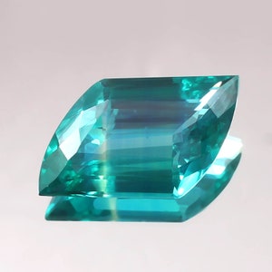 Ceylon Parti Sapphire: Green Blue Bicolor Loose Gemstone, 31.80 Ct