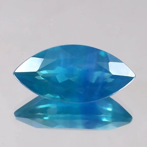 Ceylon Parti Sapphire: Marquise Cut Blue Green Gemstone