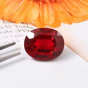 AAA 16x23x11 MM Flawless Mozambique Pegion Blood Red Ruby Loose Oval Cut Gemstone ,Splendid Glamorous High Quality Fashion Jewelry Making