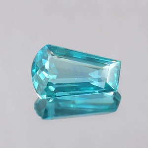 Ceylon Parti Sapphire: Green Blue Bicolor Fancy Cut Gemstone, 6.30 Ct