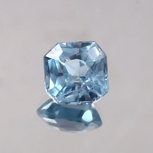 AAA Flawless Sky Blue Aquamarine Loose Asscher Cut Gemstone Excellent Quality, Beautiful Fashion Jewelry & Ring Making Product 8x8x6 mm
