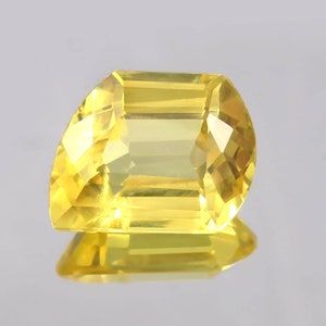AAA Ceylon Yellow Sapphire: 22 Ct Fancy Cut Gemstone