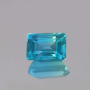 2.50 Ct Blue Green Ceylon Parti Sapphire Radiant Cut Gemstone