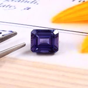 AAA Flawless Purple Sapphire Loose Radiant Gemstone Cut, Fine Excellent Quality Sapphire rings And Jewelry Making Gemstone 10X12X7.50 MM