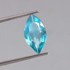 Ceylon Parti Sapphire: Green Blue Marquise Cut Gemstone (3.20 Ct)