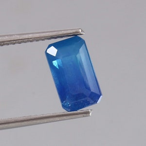 AAA Ceylon Parti Sapphire: Blue Green Radiant Cut Loose Gemstone, 3 Ct