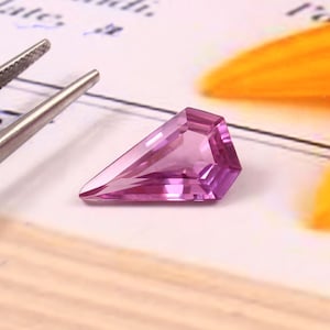 AAA Purple Sapphire Loose Gemstone: Fancy Cut, 10.50X18X5.5 MM