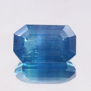 7 Ct Radiant Cut Bi-Color Ceylon Parti Sapphire Gemstone