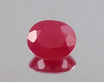 AAA Burma Red Ruby Gemstone: Oval Cut, 15x20 mm