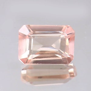 AAA Peach Morganite Radiant Cut Loose Gemstone - Madagascar 3 Ct