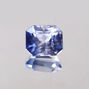 Ceylon Blue Sapphire Radiant Cut Gemstone: 2.50 Ct Loose Stone