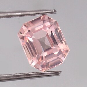 AAA Flawless Pink Madagascar Morganite Loose Radiant Cut Gemstone, Fine Quality Morganite Ring And Jewelry Making Gemstone Cut 5 Ct