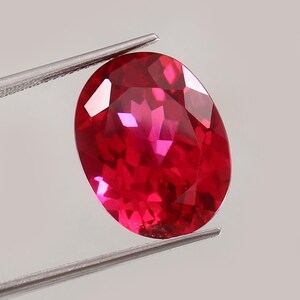 AAA 15X20X9 MM Flawless Mozambique Pegion Blood Red Ruby Loose Oval Cut Gemstone ,Splendid Glamorous High Quality Fashion Jewelry Making