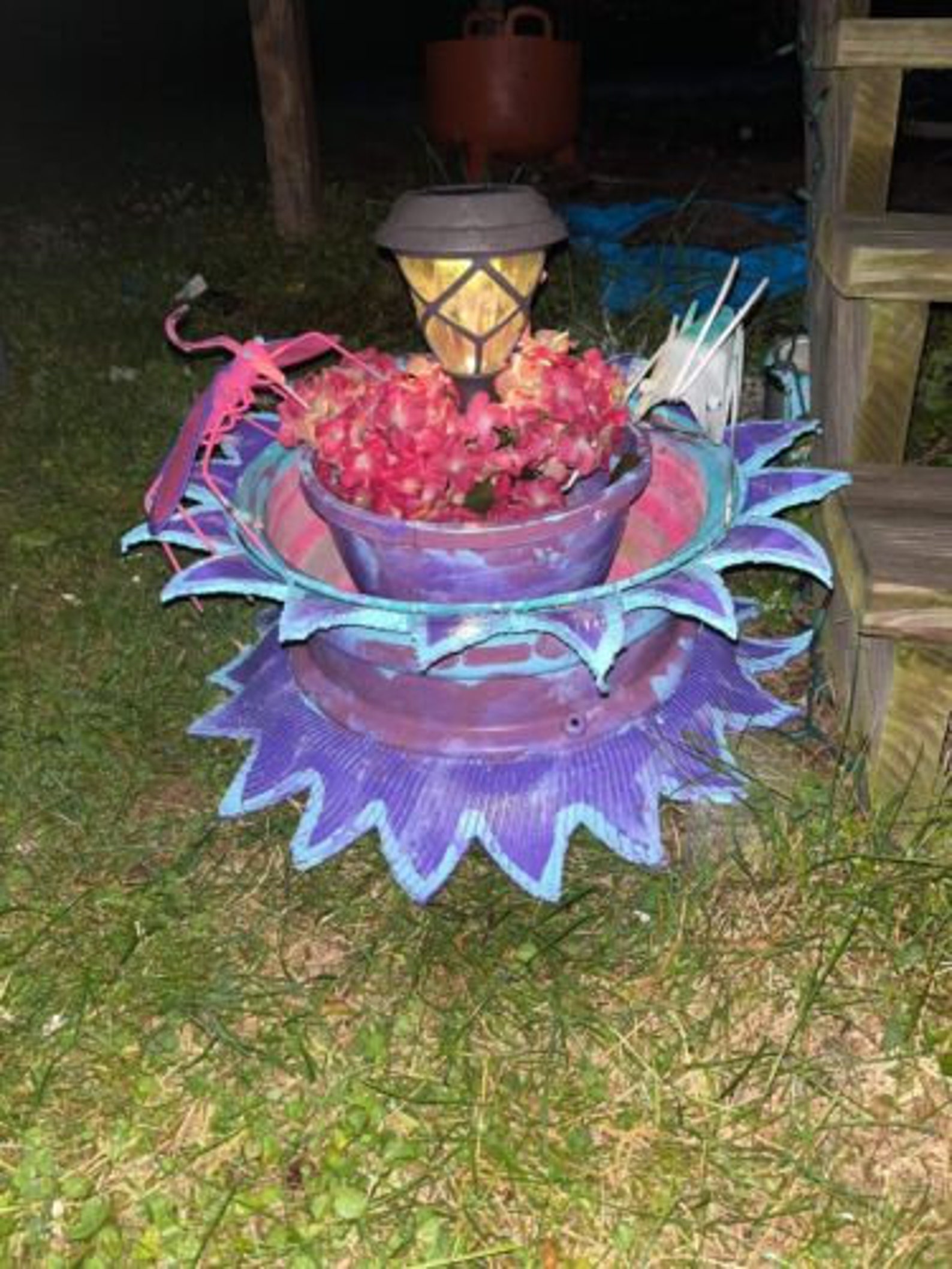 Outdoor Lawn Decorations Planter Etsy