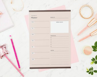 student planner ut Weekly digital planner, weekly goals, dated planner, student personal, 2023 digital planner, planner simple