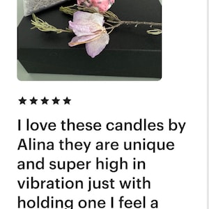 Herbal Ritual Handcrafted Candles. Handmade Magic Floral Herb candles, Decor, Altar, Divination, Offering, Spell, Pagan, Witch, Free shippin image 2