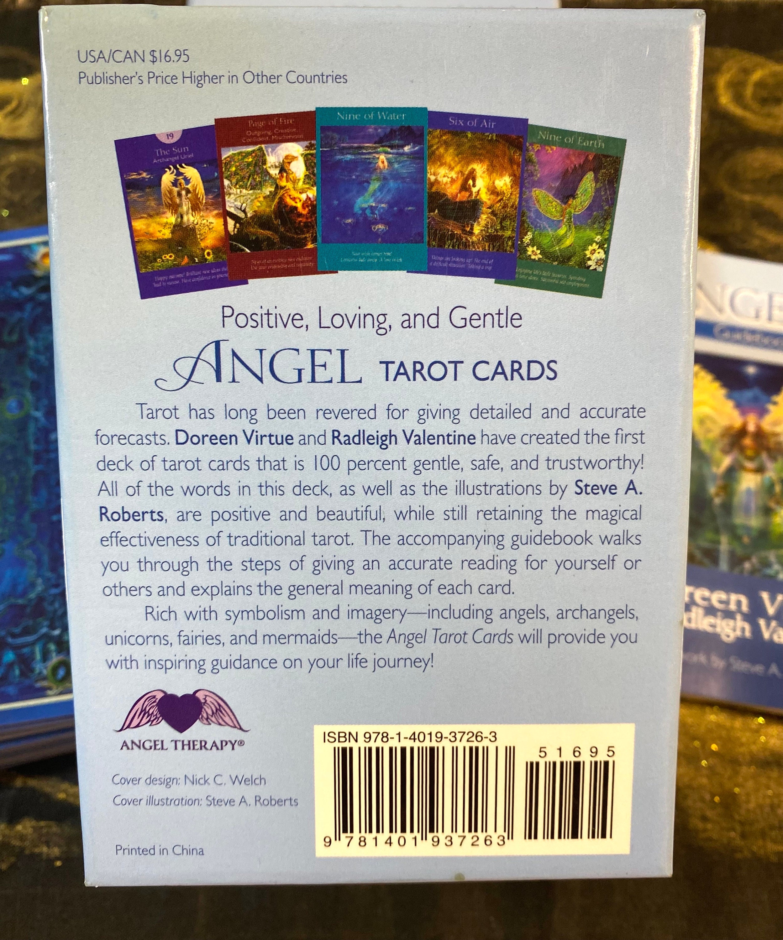 ANGEL TAROT CARDS Rare, Out of Print, Authentic 78 Card Deck and Guidebook by Doreen Virtue and ...