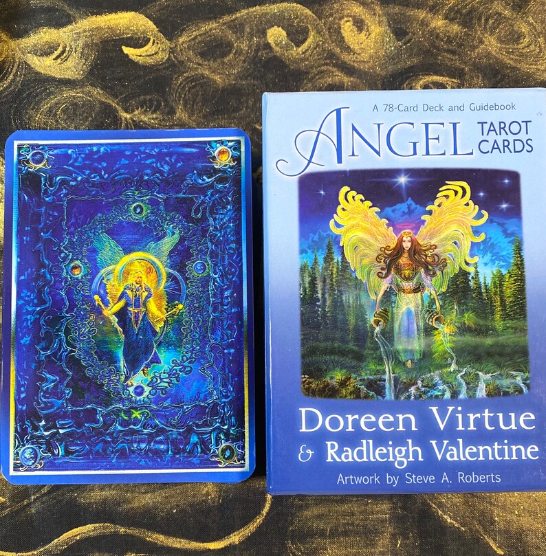 ANGEL TAROT CARDS Rare, Out of Print, Authentic 78 Card Deck and Guidebook by Doreen Virtue and ...