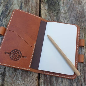 Leather Notebook Cover Journal Cover Journaling Diary Cahier Field Notes Pocket Book Leather Cover Premium Quality Leather Travel Diary