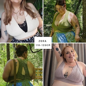 Crochet Top Pattern, Zora Bralette, (PDF),Adjustable Design, English, Instant Download, WOOD & YARN image 6