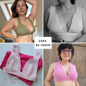 Crochet Top Pattern, Zora Bralette, (PDF),Adjustable Design, English, Instant Download, WOOD & YARN image 5