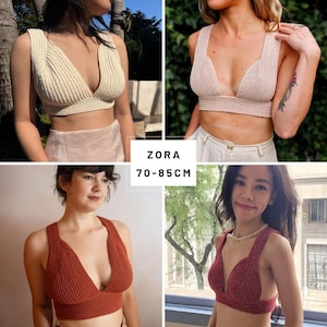 Crochet Top Pattern, Zora Bralette, (PDF),Adjustable Design, English, Instant Download, WOOD & YARN image 3