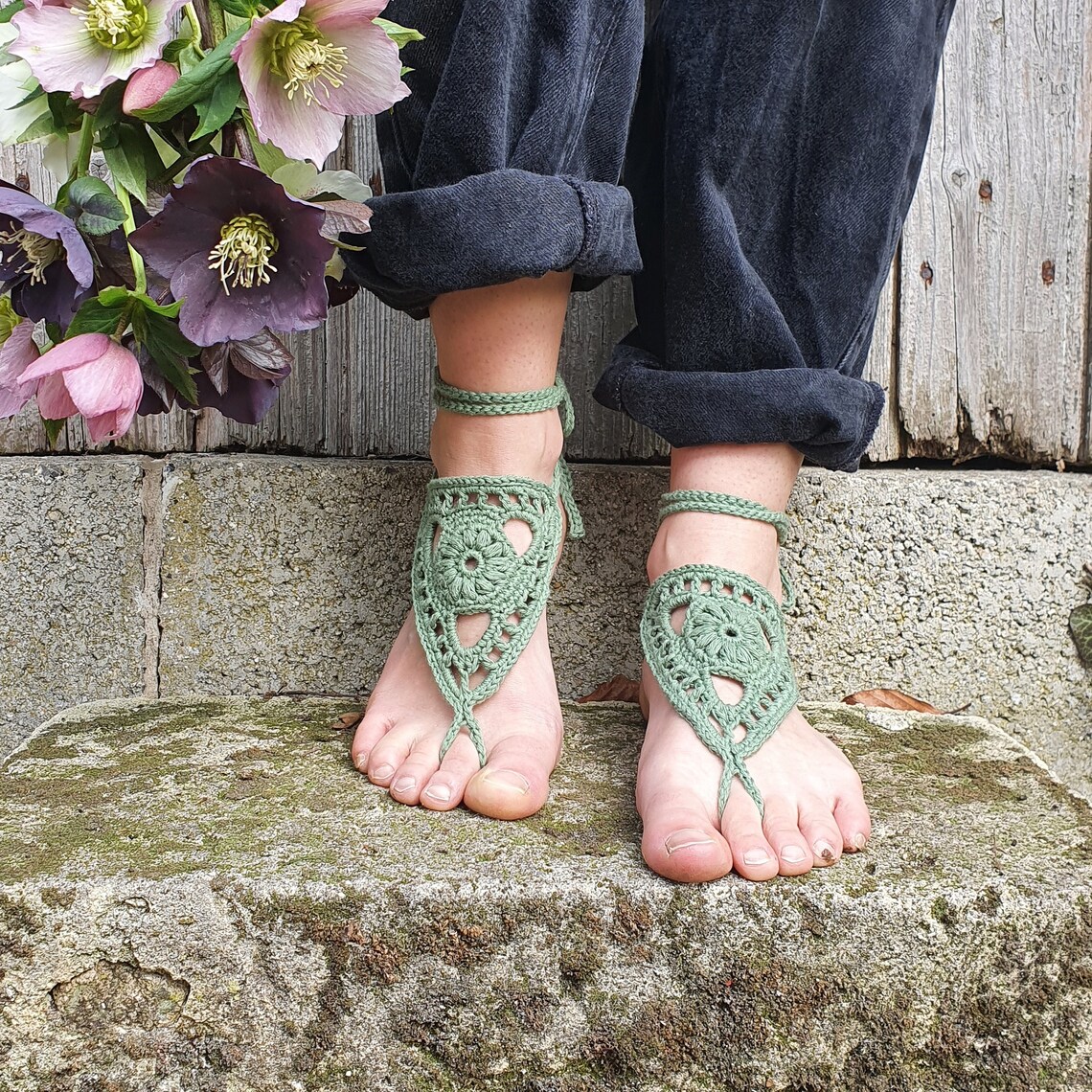 Crochet Pattern WAYFARER BAREFOOTSANDALS PDF Pattern - Etsy