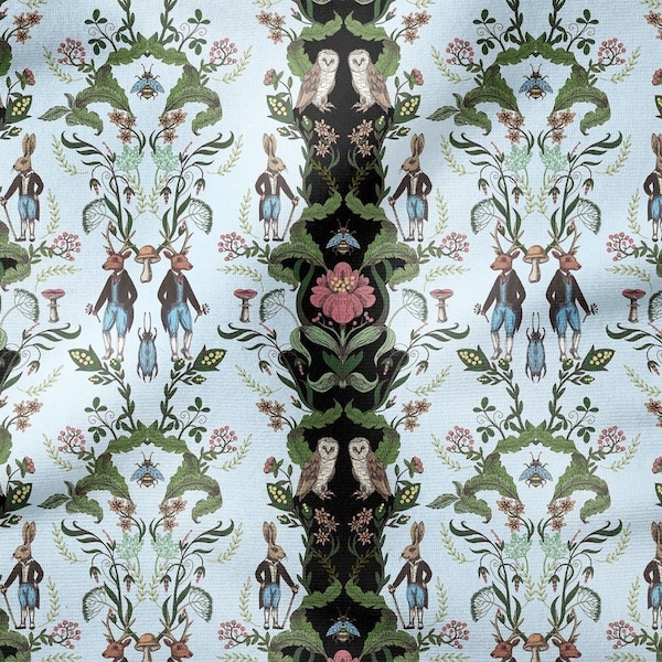 William Morris Design Fairy-Tale Forest Patterned,Vintage,Indoor fabric,Upholstery Fabric,Sofa Fabric,Curtain,Pillow case,Fabric bythemeters