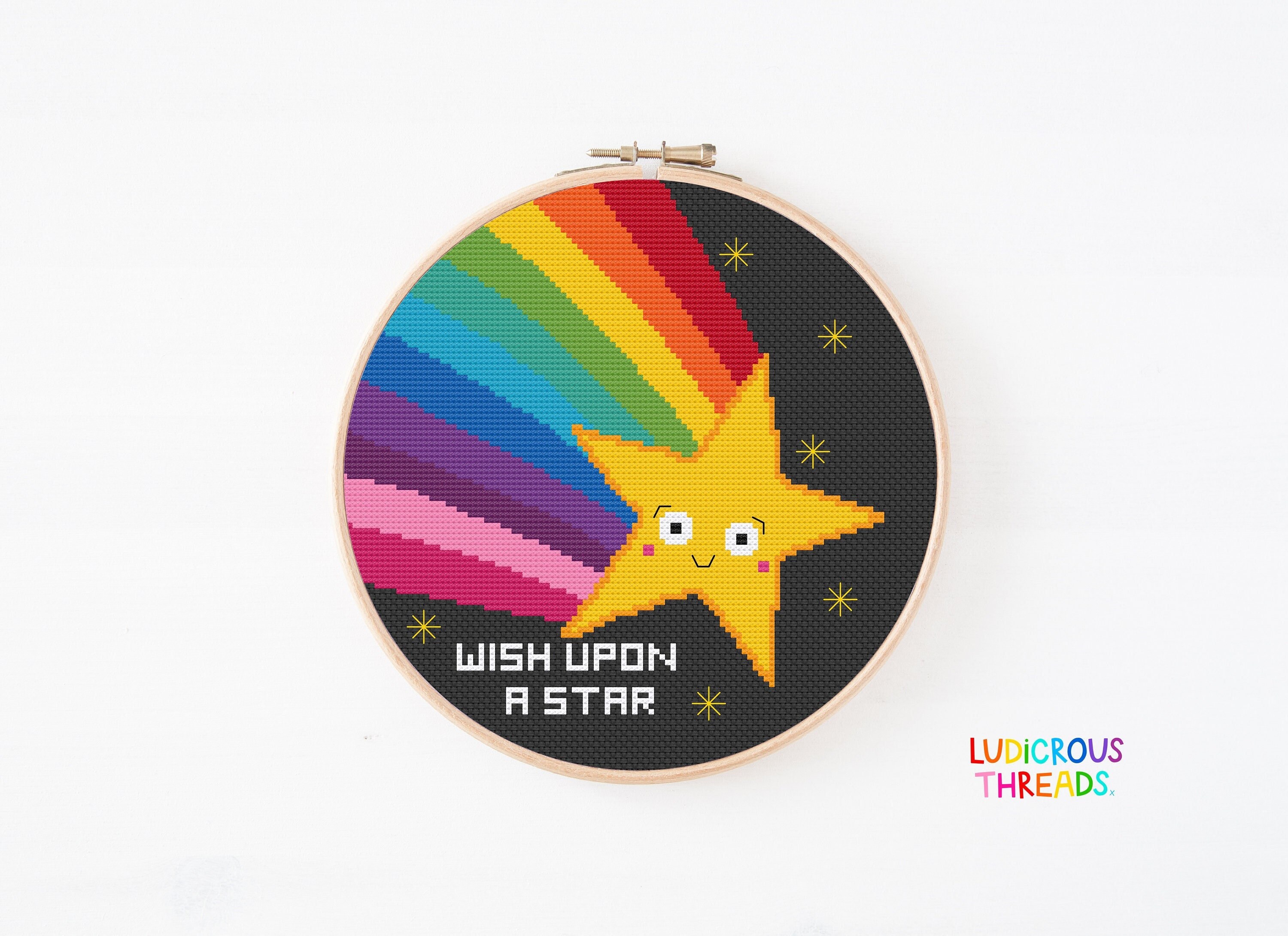 Shooting Star Cross Stitch Pattern, Digital PDF Pattern, Magical ...